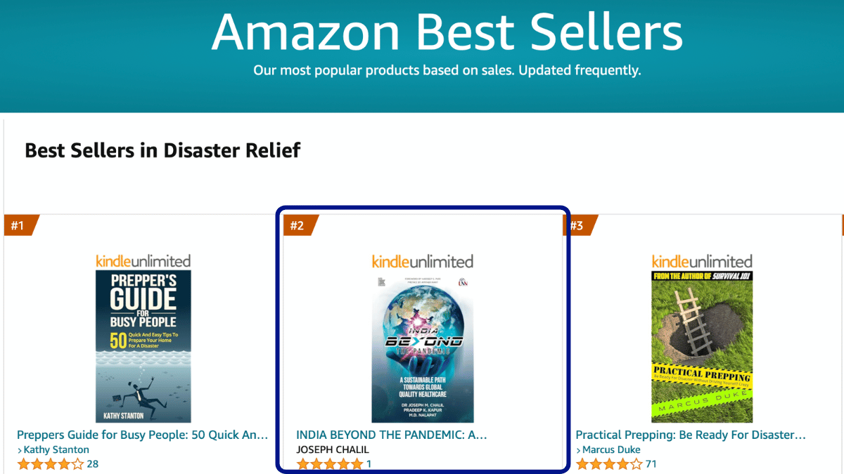 Disaster Relief - Amazon Best Seller - India Beyond The Pandemic